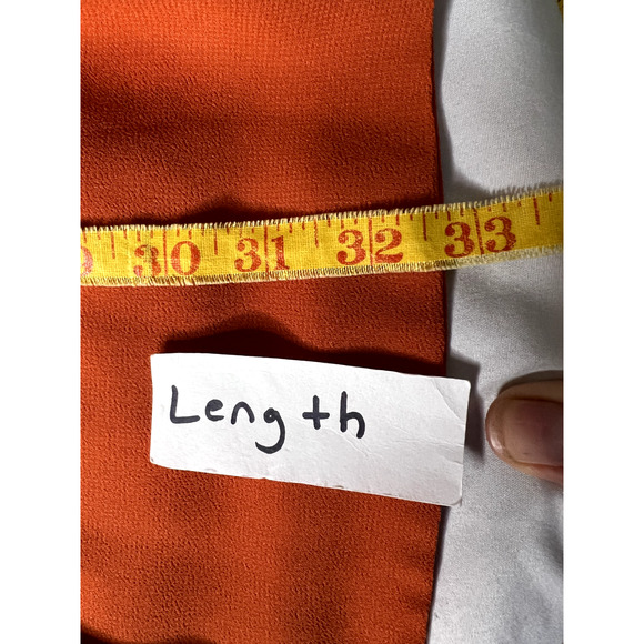 Tally Taylor Womens Cardigan Duster 32W Flow Rust Rhinestone Clasp Mature Career - Picture 7 of 10